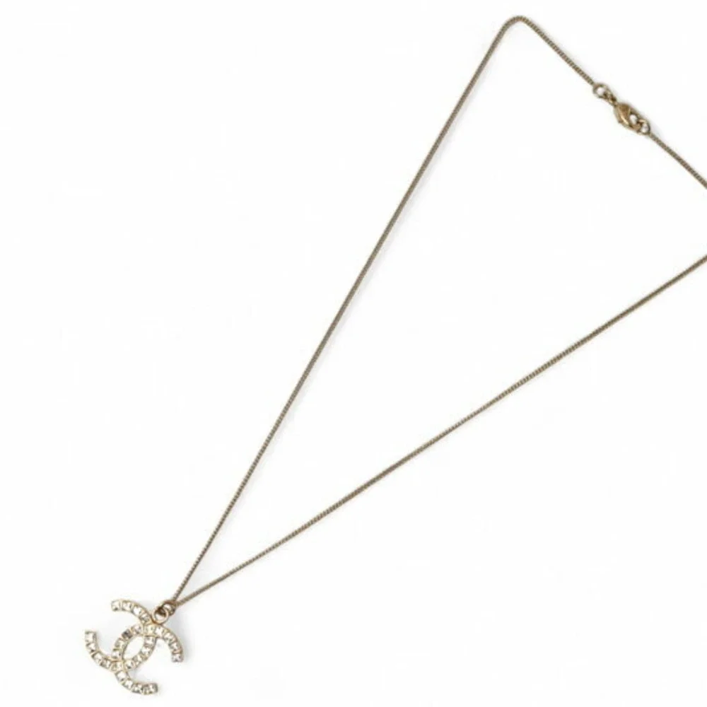 CHANEL Gold Logo Necklace